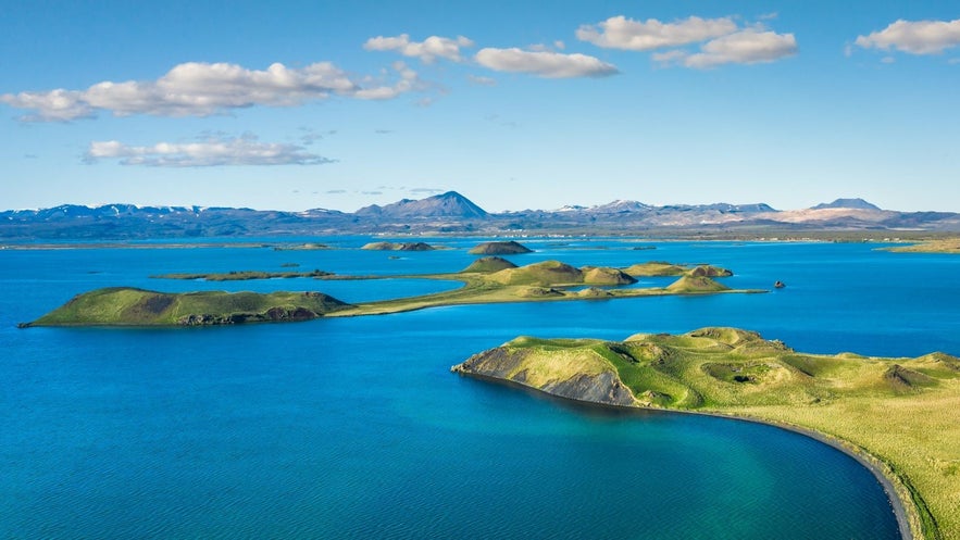 Le lac Myvatn est l'un des plus beaux endroits du nord de l'Islande