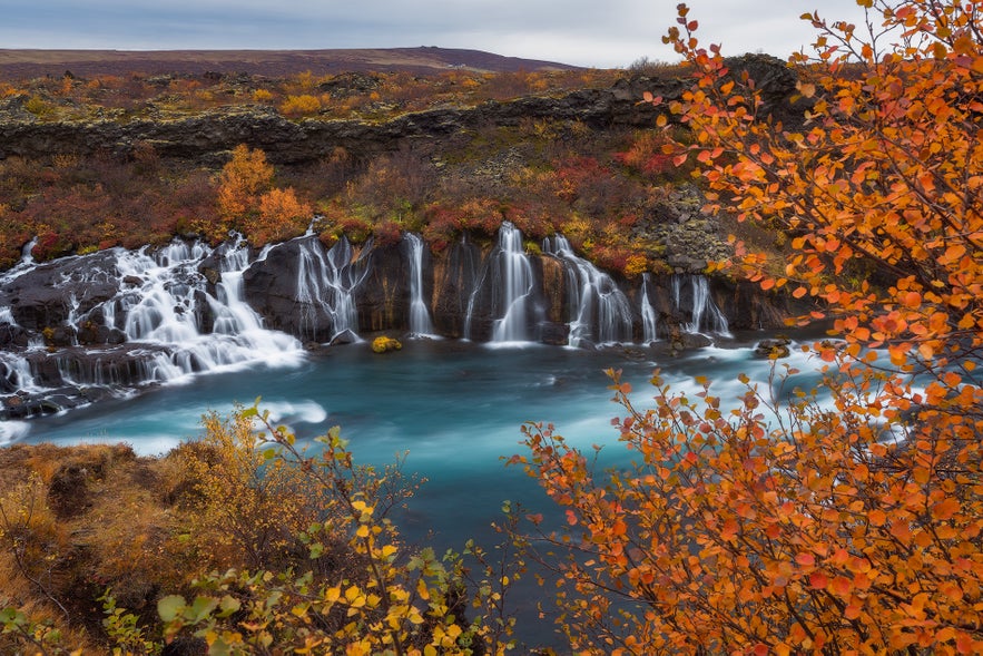 Hraunfossar vaut le détour lorsque vous conduisez sur la Route Circulaire islandaise