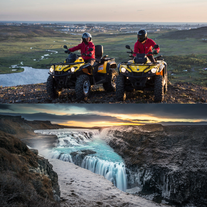 Combination 10 Hour Golden Circle & ATV Sightseeing Tour with Transfer from Reykjavik
