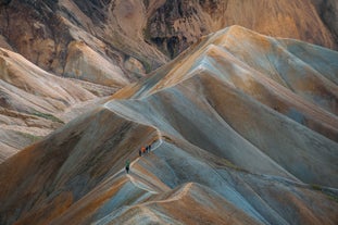 The Icelandic Highlands provide a magical backdrop to this 12 day hike.